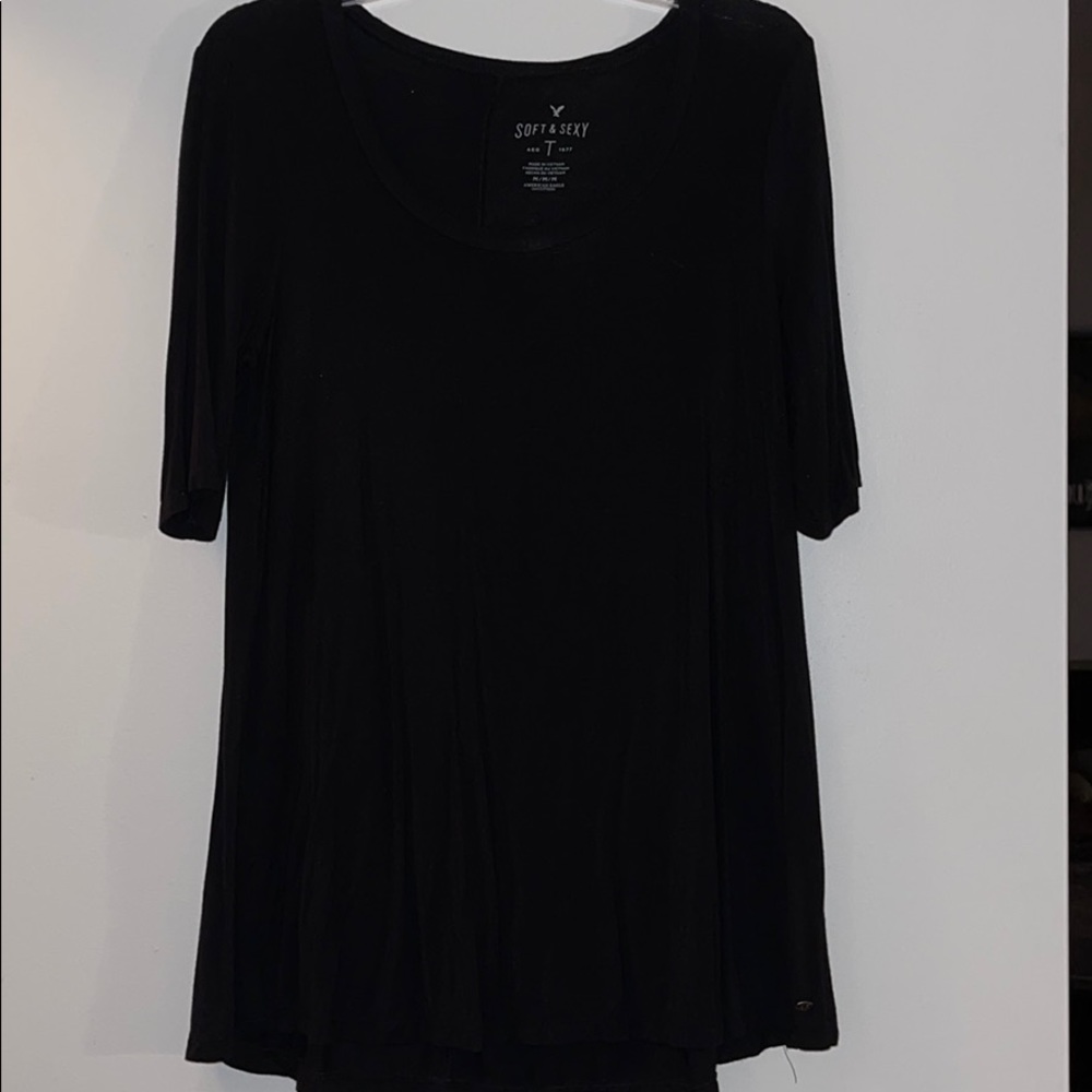 Black lounge shirt